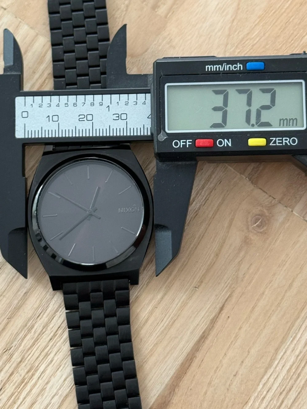 Nixon Minimal The Time Traveler Black Dial Stainless Case Adjustable Bracelet